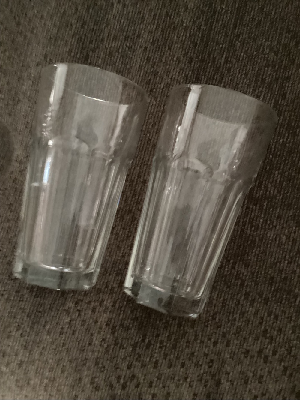 Clear Glass Beverage Tumblers - Set of 5